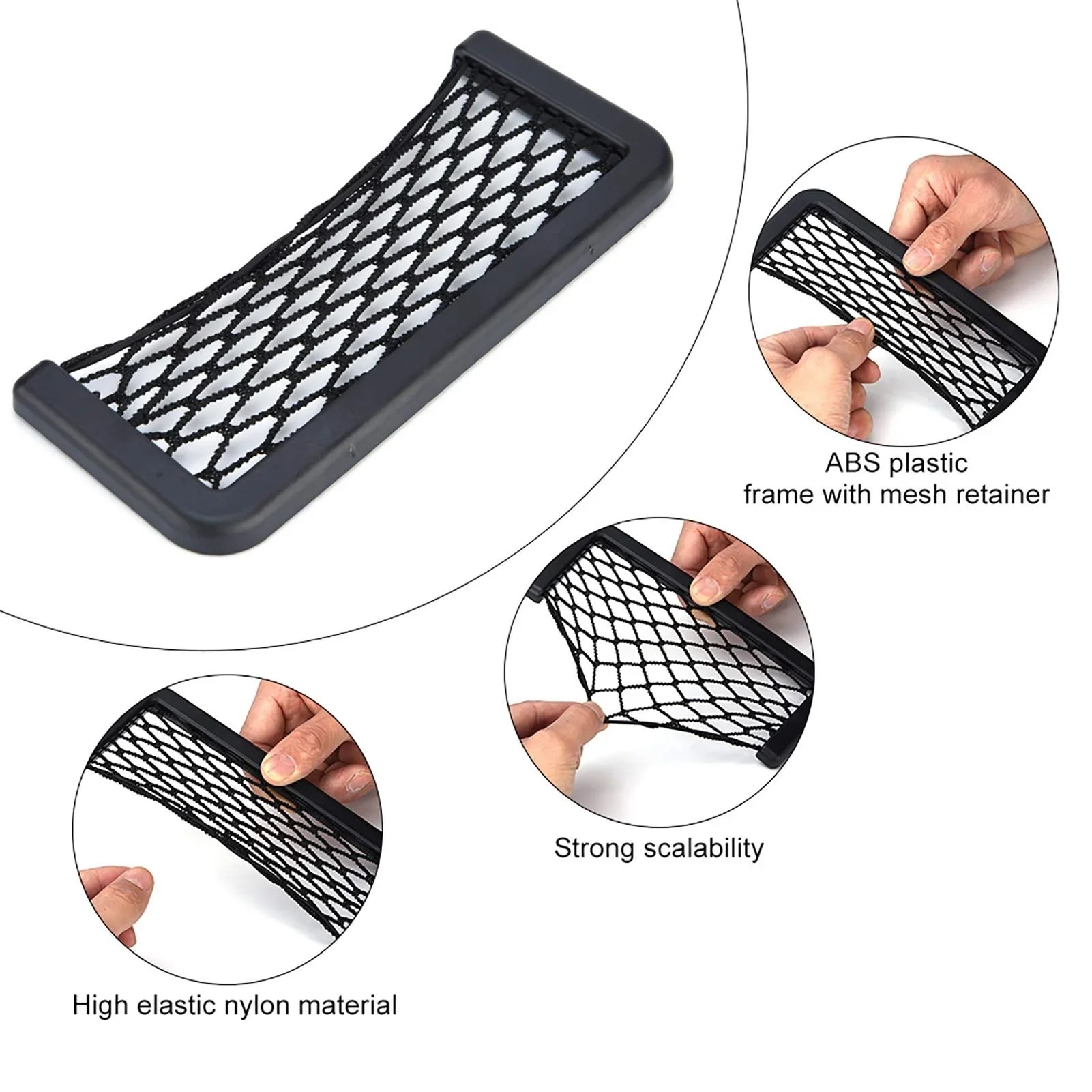 Car Mesh Organizer – Premium Pocket Storage Solution